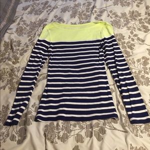 Stripe long sleeve top